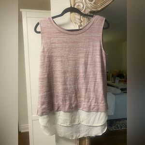 RW&Co sleeveless top. Size M. Purple/pink colour with white lining and bow